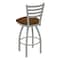Holland Bar Stool Co 30" Swivel Bar Stool, Nickel Finish, Canter Thatch Seat 41030AN001 - alternate 2